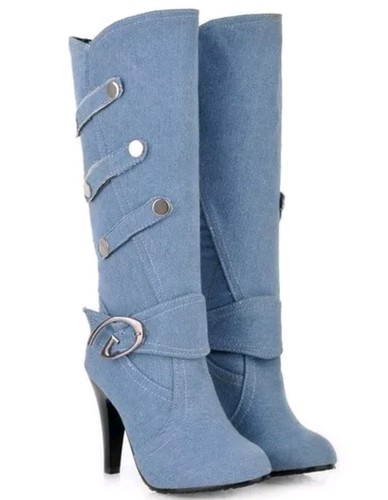 Stivali donna jeans simil - stivali,